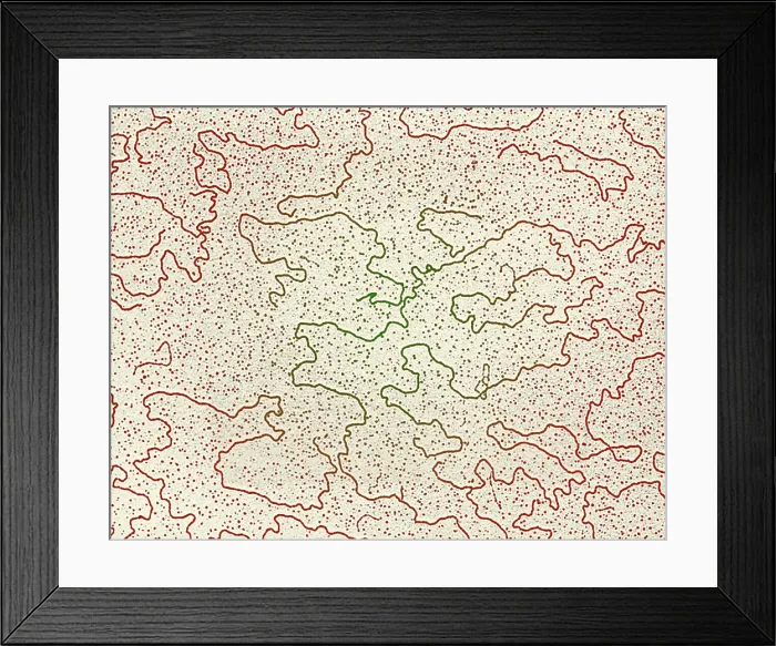 Framed Print : Bacteriophage T-5 DNA, TEM