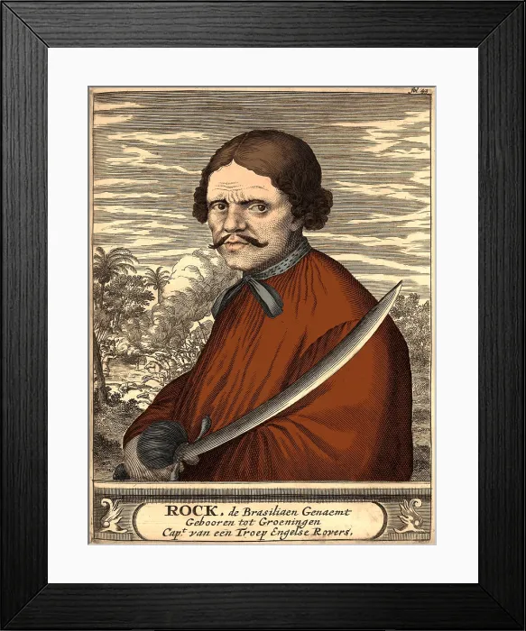 Framed Print : Roche Braziliano, Dutch Pirate