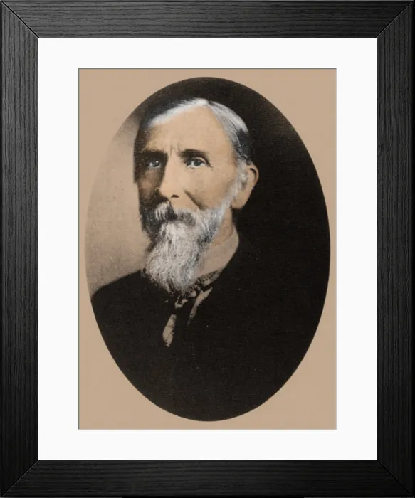 Framed Print : Milton Bradley, American Inventor Framed Print : Milton Bradley, American Inventor