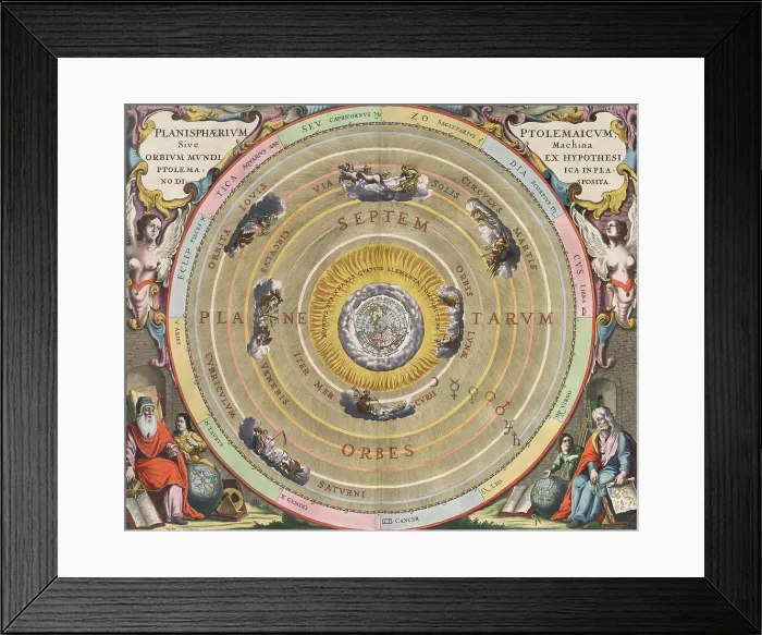Framed Print : Claudius Ptolemy Planisphere, Harmonia Macrocosmica, 1660 Framed Print : Claudius Ptolemy Planisphere, Harmonia Macrocosmica, 1660