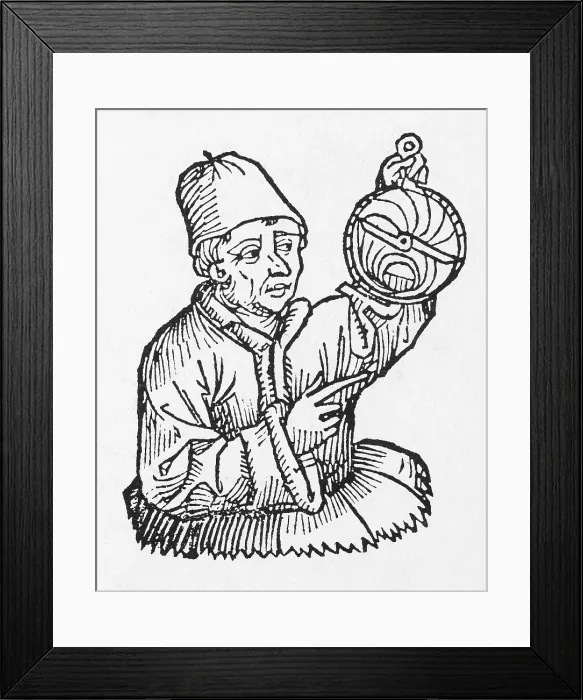 Framed Print : Regiomontanus, German Mathematician and Astronomer Framed Print : Regiomontanus, German Mathematician and Astronomer
