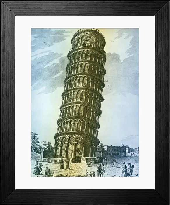Framed Print : Leaning Tower of Pisa Framed Print : Leaning Tower of Pisa