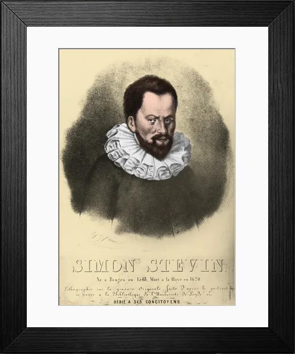 Framed Print : Simon Stevin, Flemish Mathematician Framed Print : Simon Stevin, Flemish Mathematician