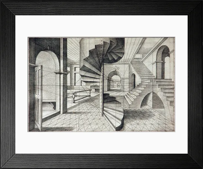 Framed Print : Vredeman de Vries's Perspective, 1604 Framed Print : Vredeman de Vries's Perspective, 1604