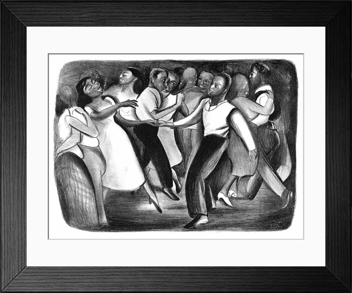 Framed Print : WPA Art, Harlem Street Dance Framed Print : WPA Art, Harlem Street Dance