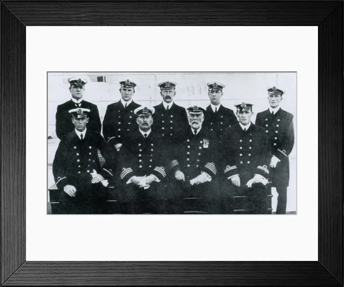 Framed Print : Captain Smith and Officers of RMS Titanic Framed Print : Captain Smith and Officers of RMS Titanic