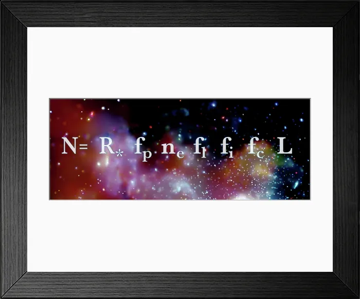 Framed Print : The Drake Equation