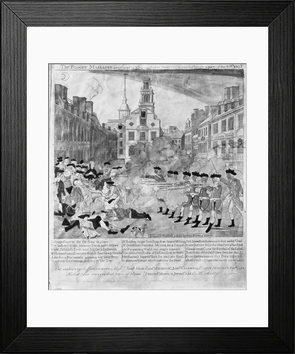Framed Print : Boston Massacre, 1770 Framed Print : Boston Massacre, 1770