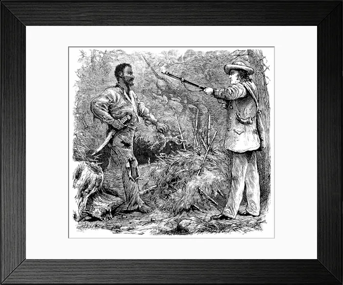 Framed Print : Capture of Nat Turner, American Rebel Framed Print : Capture of Nat Turner, American Rebel
