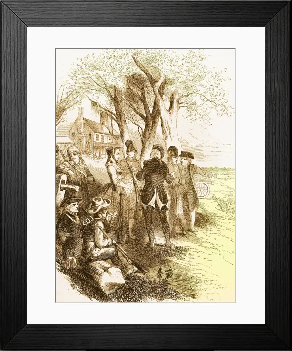 Framed Print : Rebecca Motte and the Siege of Fort Motte, 1781 Framed Print : Rebecca Motte and the Siege of Fort Motte, 1781