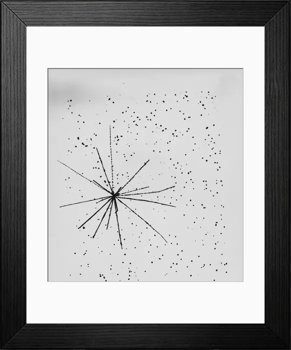 Framed Print : Particle Tracks