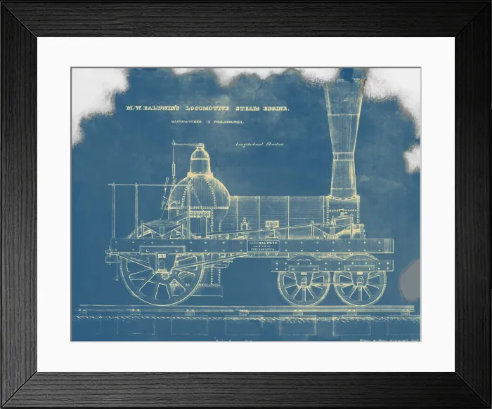 Framed Print : Baldwin Steam Locomotive, 19th Century Framed Print : Baldwin Steam Locomotive, 19th Century