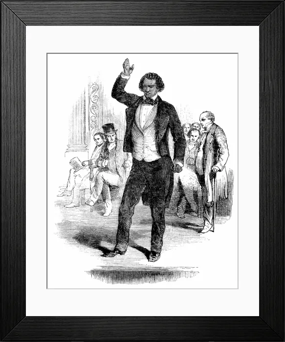 Framed Print : Frederick Douglass Denouncing Slaveholders, 1846 Framed Print : Frederick Douglass Denouncing Slaveholders, 1846