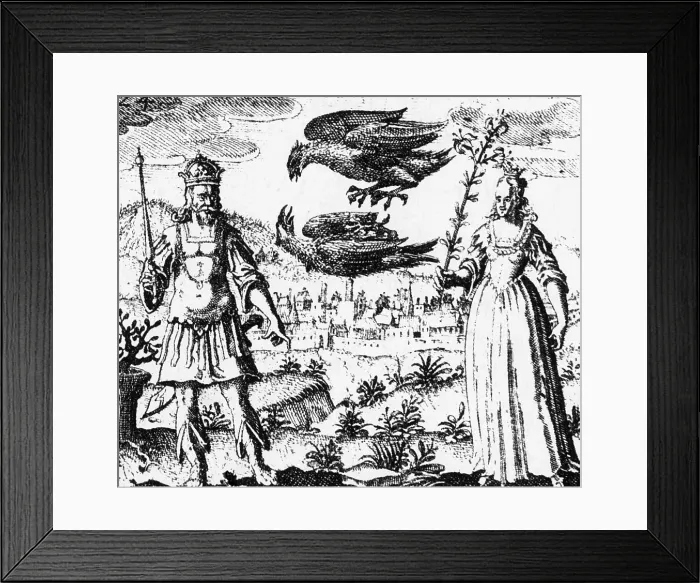 Framed Print : Alchemy Illustration Framed Print : Alchemy Illustration