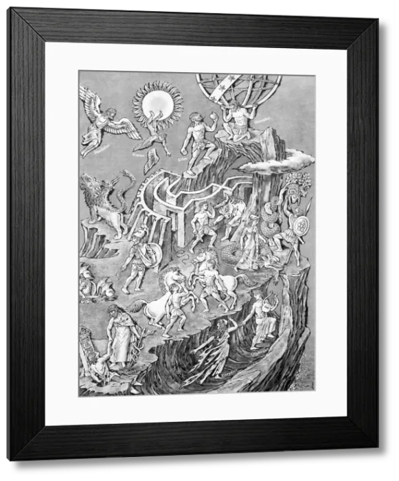 Framed Print : Greek Mythological Characters