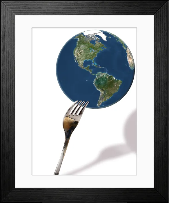 Framed Print : Fork and Earth Framed Print : Fork and Earth