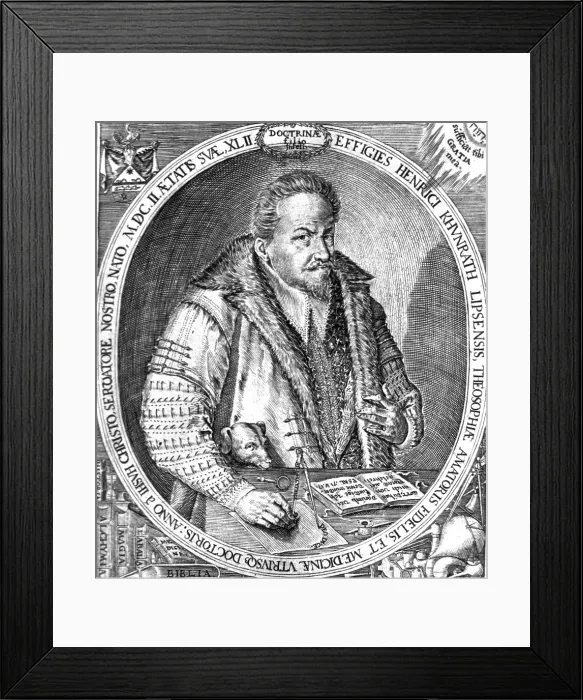 Framed Print : Heinrich Khunrath, German Alchemist Framed Print : Heinrich Khunrath, German Alchemist