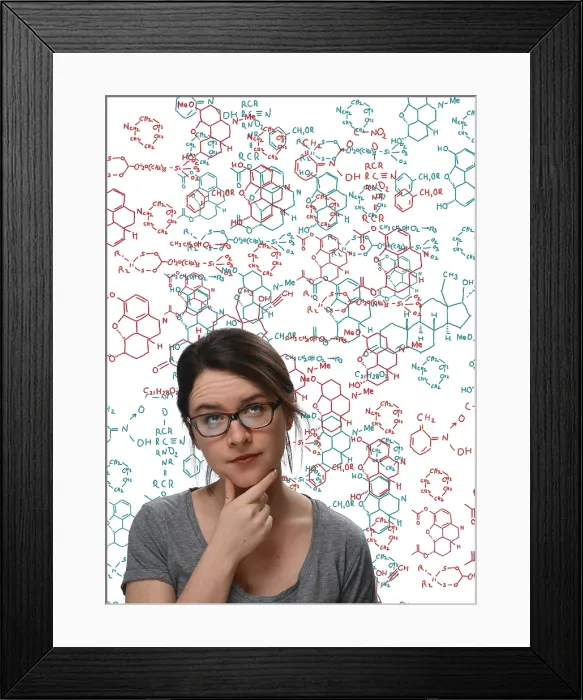 Framed Print : Chemical Formulas Framed Print : Chemical Formulas