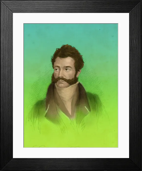 Framed Print : Giovanni Belzoni, Italian Antiquarian