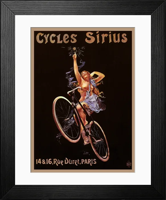 Framed Print : Cycles Sirius Poster, Henri Gray, 1899 Framed Print : Cycles Sirius Poster, Henri Gray, 1899
