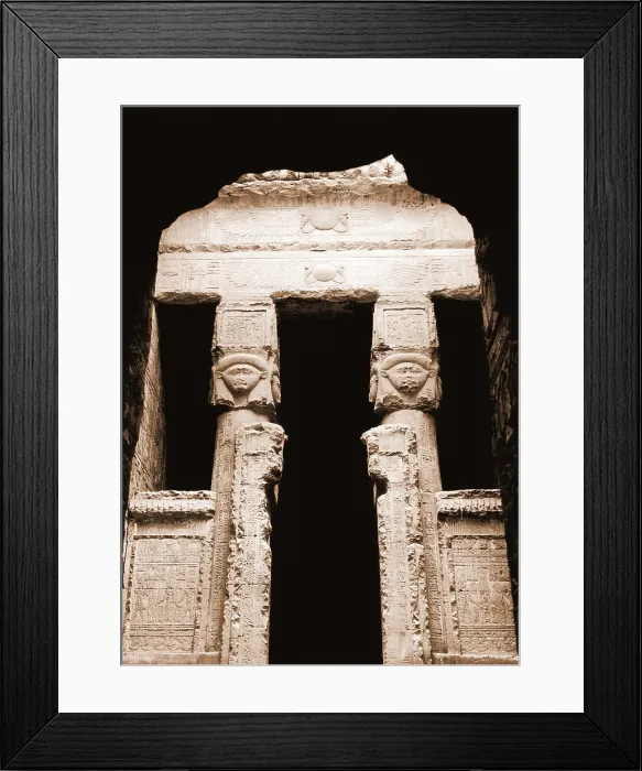 Framed Print : Temple of Hathor Framed Print : Temple of Hathor