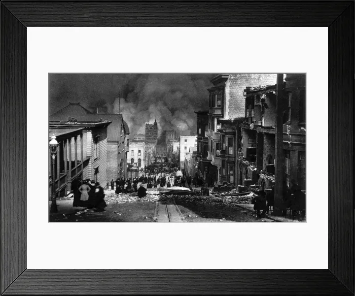Framed Print : San Francisco Earthquake, 1906 Framed Print : San Francisco Earthquake, 1906