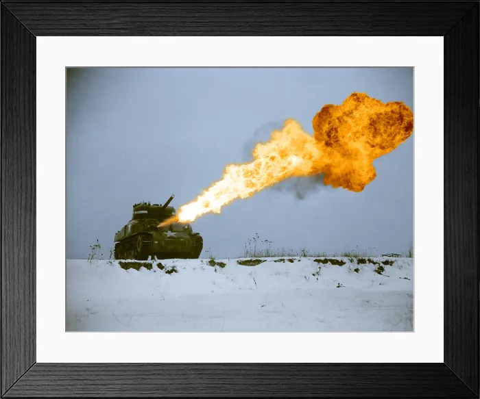 Framed Print : Flame-Throwing Tank Framed Print : Flame-Throwing Tank