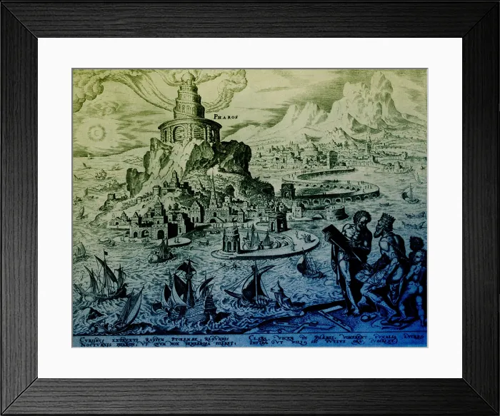 Framed Print : Ancient Wonder of the World, Lighthouse of Alexandria Framed Print : Ancient Wonder of the World, Lighthouse of Alexandria
