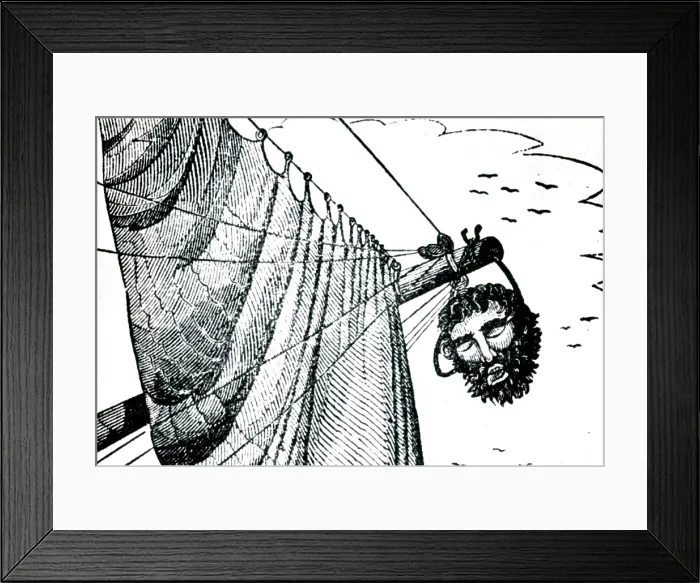 Framed Print : Edward Teach AKA Blackbeard, English Pirate Framed Print : Edward Teach AKA Blackbeard, English Pirate