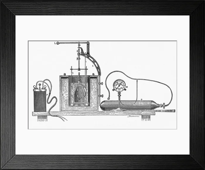 Framed Print : Mahler Bomb Calorimeter Framed Print : Mahler Bomb Calorimeter