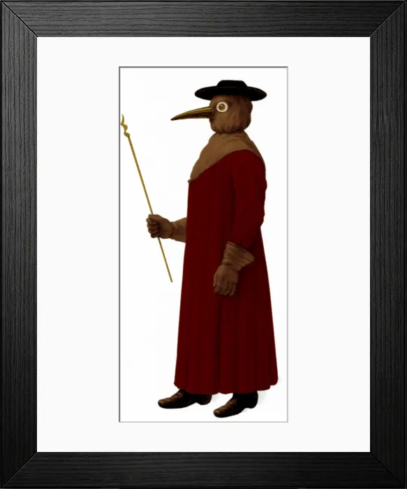 Framed Print : Plague Doctor, 17th Century Framed Print : Plague Doctor, 17th Century