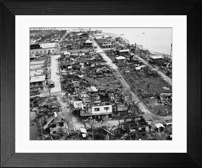 Framed Print : Typhoon Joan Aftermath, Philippines, 1970 Framed Print : Typhoon Joan Aftermath, Philippines, 1970