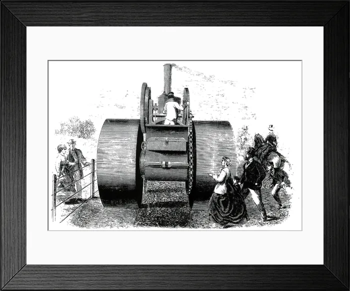 Framed Print : Steamroller, 1866 Framed Print : Steamroller, 1866