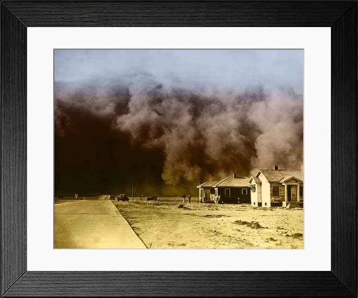 Framed Print : Dust Storm, 1930s Framed Print : Dust Storm, 1930s