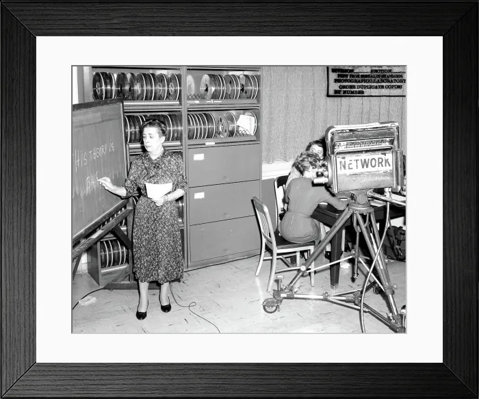 Framed Print : Ida Rhodes at IBM, 1960 Framed Print : Ida Rhodes at IBM, 1960