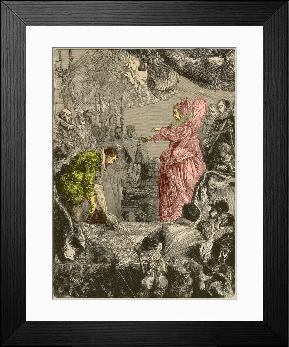 Framed Print : Queen Elizabeth Knights Francis Drake, 1581 Framed Print : Queen Elizabeth Knights Francis Drake, 1581