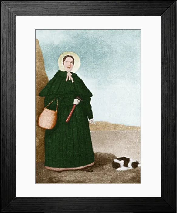 Framed Print : Mary Anning, English Paleontologist Framed Print : Mary Anning, English Paleontologist