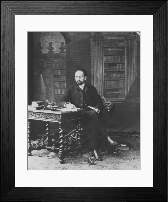 Framed Print : Emile Zola, French Author Framed Print : Emile Zola, French Author