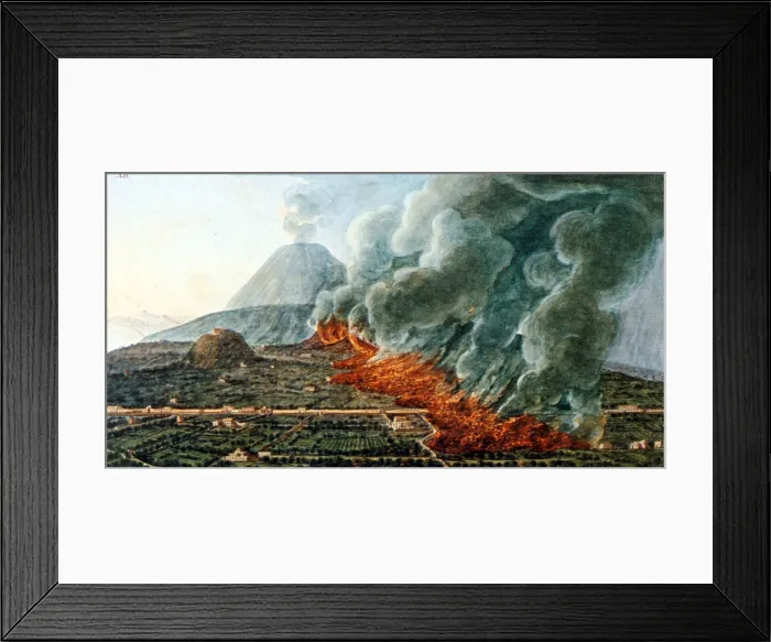 Framed Print : Vesuvius Eruption, 1760-61