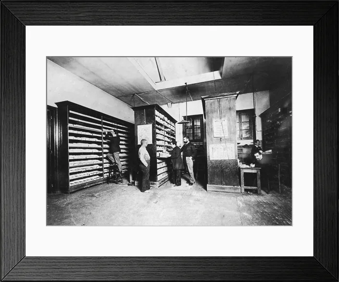 Framed Print : Bertillon's Filing System, 19th Century