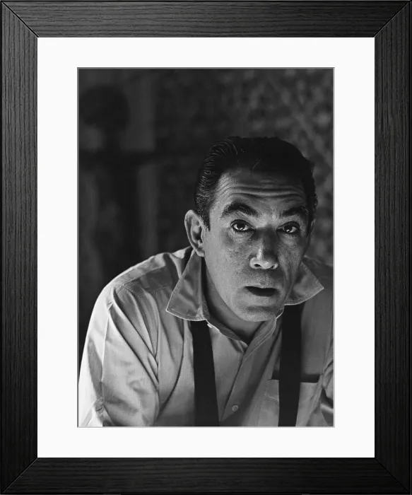 Framed Print : Anthony Quinn, Hollywood Movie Star