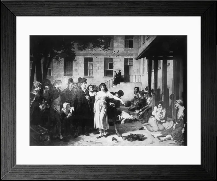 Framed Print : Pitie-Salpetriere Hospital, 1795 Framed Print : Pitie-Salpetriere Hospital, 1795