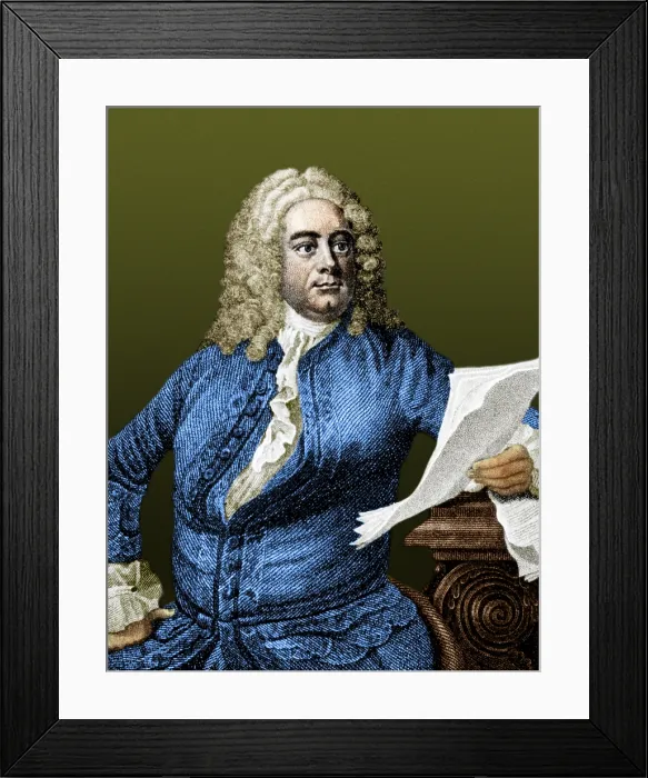 Framed Print : George Handel, German Baroque Composer Framed Print : George Handel, German Baroque Composer