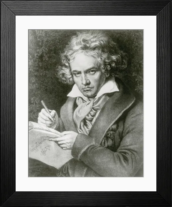 Framed Print : Ludwig van Beethoven, German Composer Framed Print : Ludwig van Beethoven, German Composer