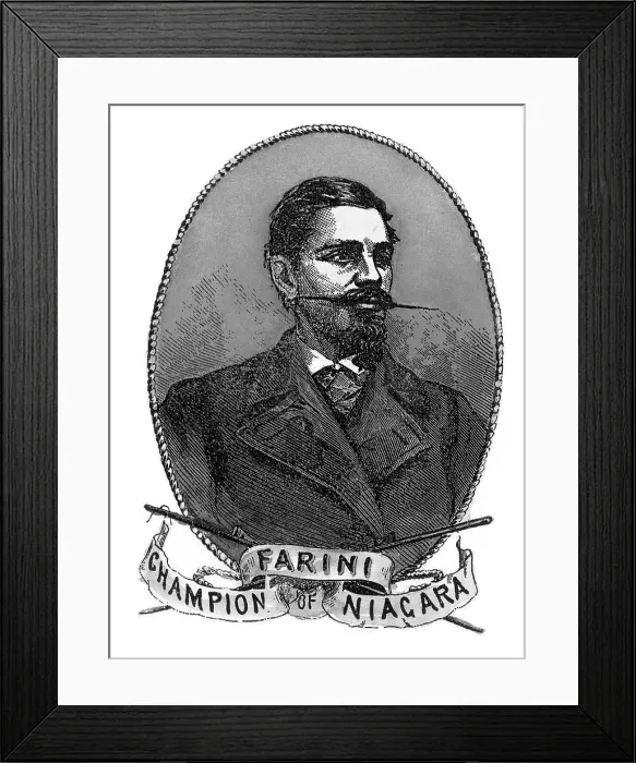 Framed Print : William Leonard Hunt AKA The Great Farini Framed Print : William Leonard Hunt AKA The Great Farini