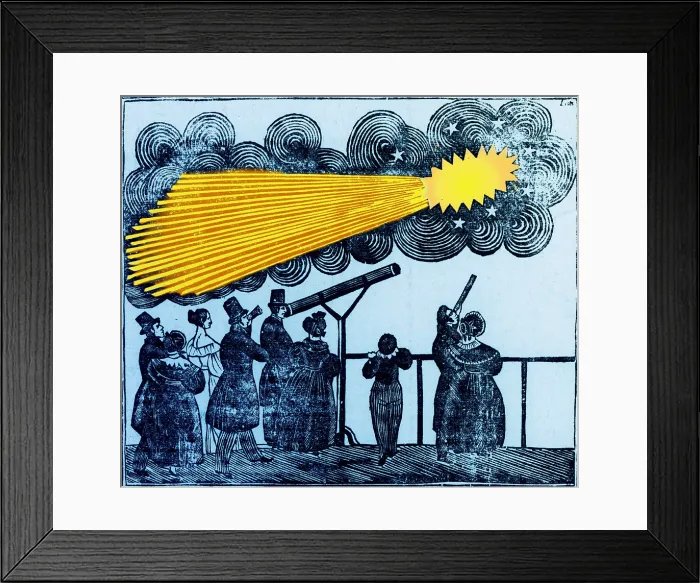 Framed Print : Halley's Comet, 1835