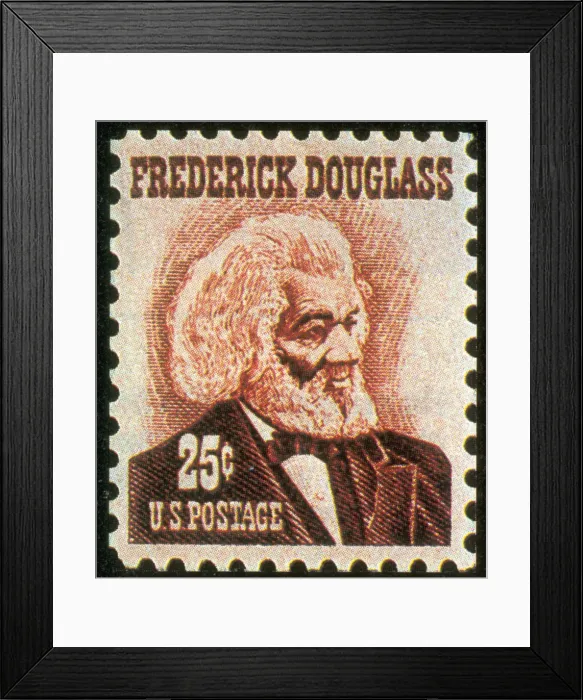 Framed Print : Frederick Douglass, U.S. Postage Stamp, 1967 Framed Print : Frederick Douglass, U.S. Postage Stamp, 1967