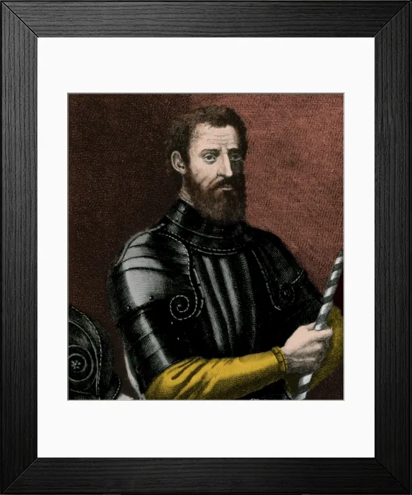 Framed Print : Giovanni da Verrazano, Italian Explorer Framed Print : Giovanni da Verrazano, Italian Explorer