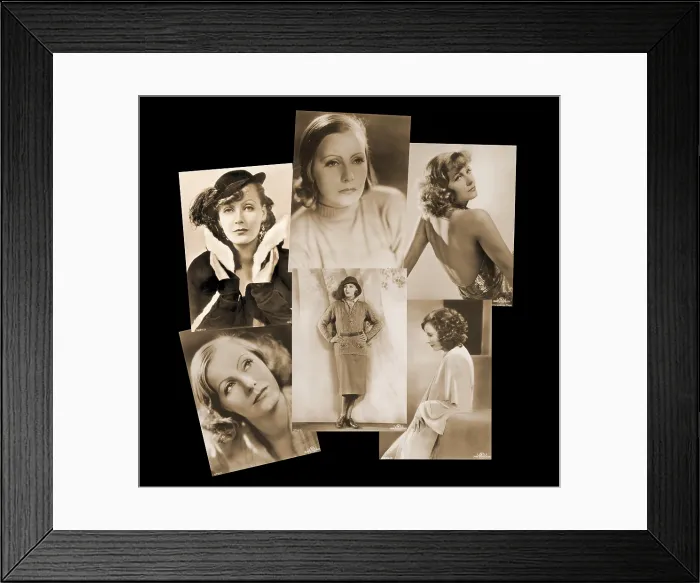 Framed Print : The Many Faces of Greta Garbo, Hollywood Icon Framed Print : The Many Faces of Greta Garbo, Hollywood Icon