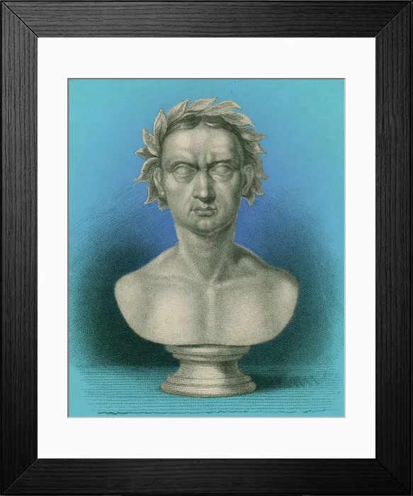 Framed Print : Julius Caesar, Roman General and Statesman Framed Print : Julius Caesar, Roman General and Statesman